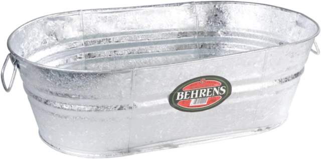 Alt view image 4 of 4 - Behrens 16.25Gal Oval Galv Tub 3-OV Unit: EACH