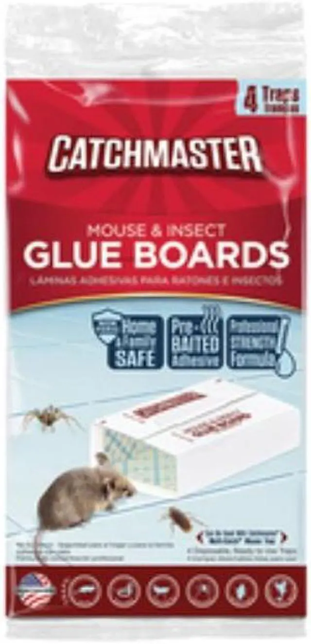 Alt view image 4 of 4 - CATCHMASTER 18-72 Glue Trap,8-1/2 In. L,5-1/4 In. W,PK4