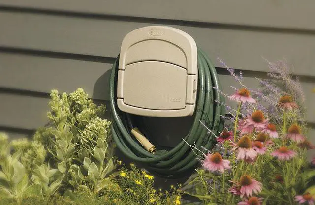 Alt view image 8 of 8 - Suncast HangOut 150 Ft. Deluxe Wall Mount Hose Hanger DHH150