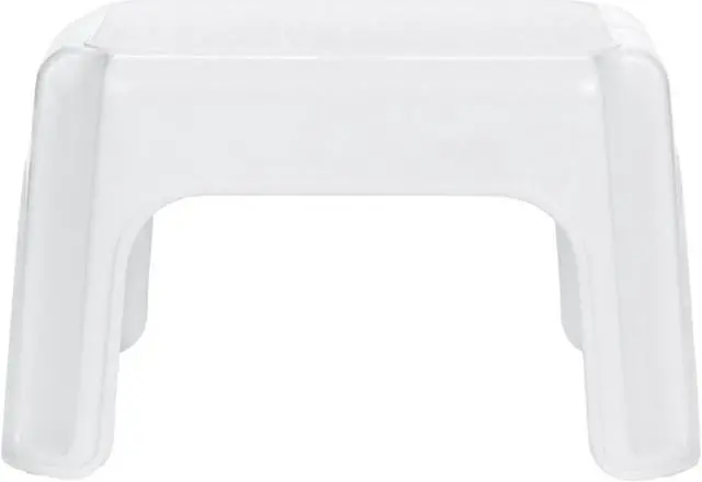 Alt view image 7 of 7 - Rubbermaid Durable Roughneck Plastic Family Sturdy Small Step Stool, White