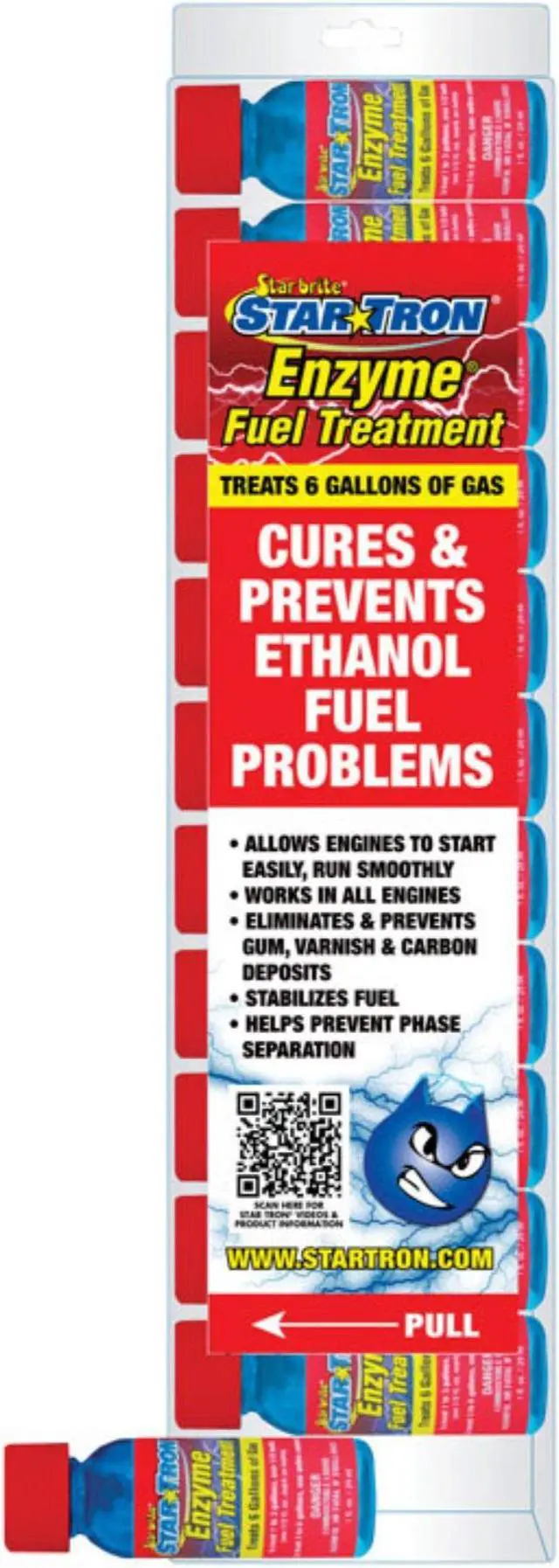 Alt view image 2 of 3 - STAR BRITE Star Tron Enzyme Fuel Treatment SEF Gasoline Formula - 1 oz. Treats 6 Gallons - 1 OZ - 12 Pack (14312)