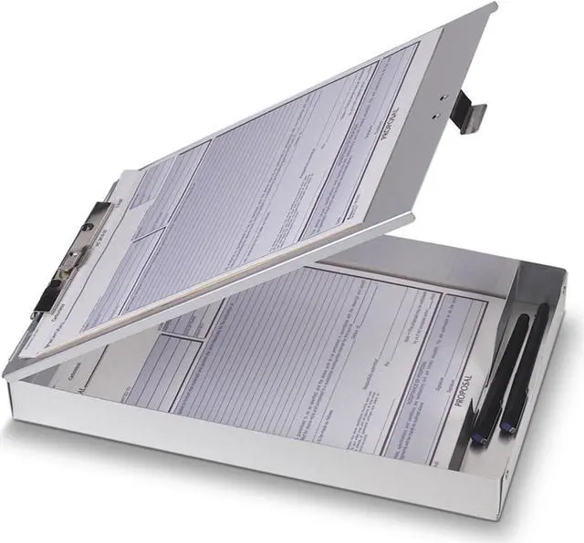 Alt view image 13 of 14 - Officemate Storage Clipboard 1-1/2" Deep Steel Clip 9"x13" AM 83200