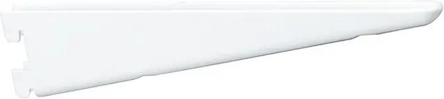 Alt view image 2 of 2 - KNAPE & VOGT 182WH12.5 Designer 182 Heavy Duty Shelf Bracket, 12-1/2 In L X 1.93 In W 0.53 In T, Pack of 1, White