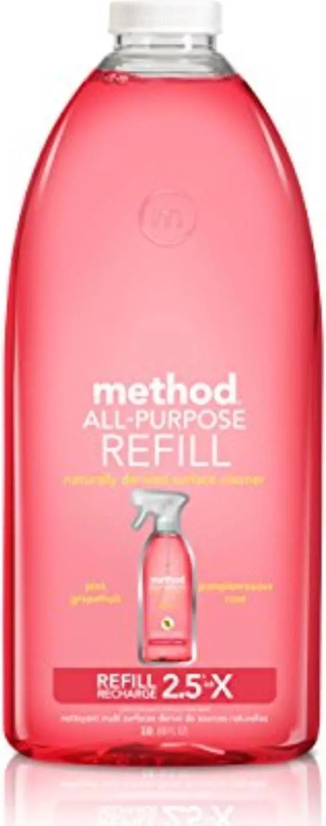 Alt view image 5 of 5 - Method MTH01468 All Surface Cleaner, Grapefruit Scent, 68 oz. Plastic Bottle, 6 / Carton
