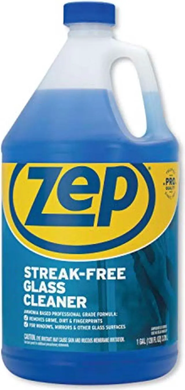 Alt view image 7 of 7 - Zep Streak-free Glass Cleaner - Liquid Solution, 1 gal.,  Blue