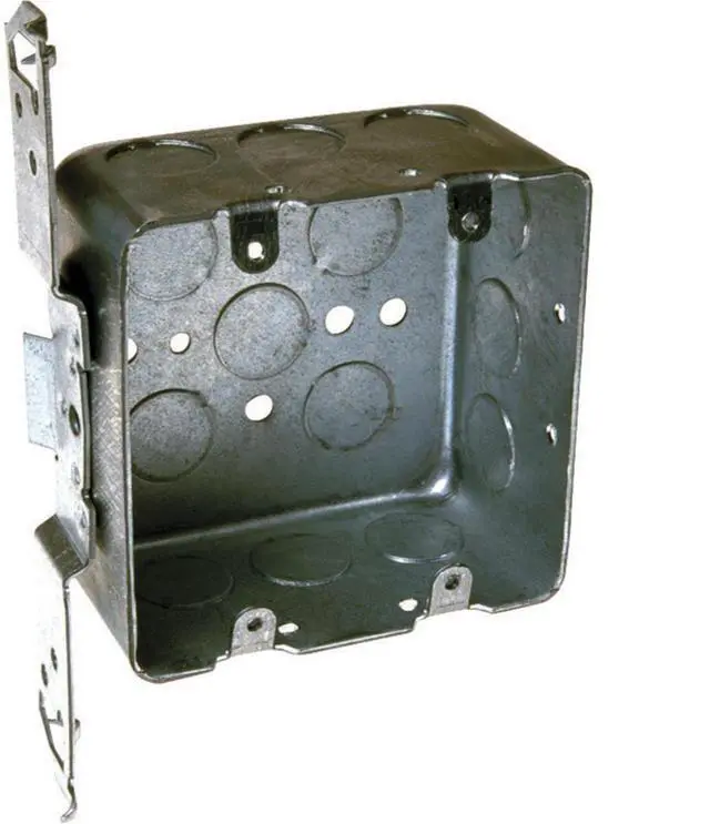 Alt view image 8 of 8 - RACO 681 Electrical Box, 30.3 cu in, Handy Box Type, 2 Gangs, Galvanized Steel,