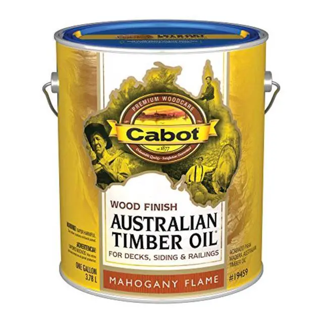 Alt view image 2 of 2 - cabot 1400019459007 Australian Timber Oil Water Reducible, Translucent, Mahogany Flame - 1 gallon