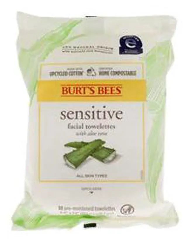 Main image of Facial Cleansing Towelettes Sensitive by Burt's Bees for Unisex - 30 Pc Towelettes
