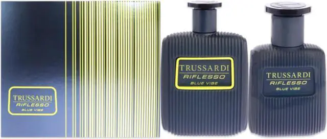 Main image of Riflesso Blue Vibe by Trussardi for Men - 2 Pc Gift Set 3.4 oz EDT Spray, 1oz EDT Spray