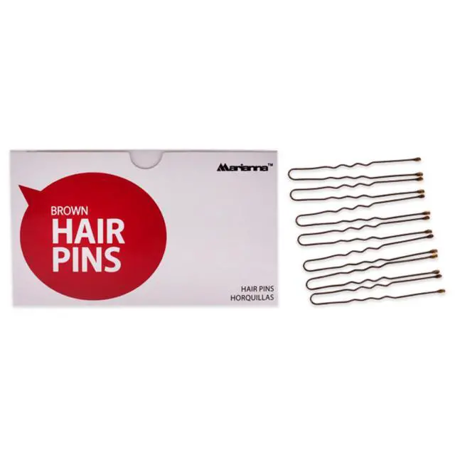 Main image of Pro Basic Hair Pins - Brown by Marianna for Women - 1 lb Hair Clips