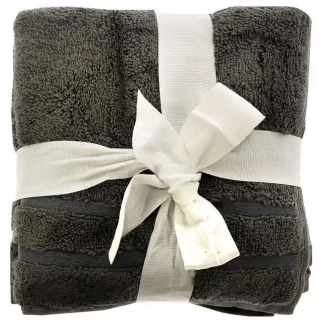 Main image of Bamboo Washcloths Set - Onyx by Cariloha for Unisex - 3 Pc Towel