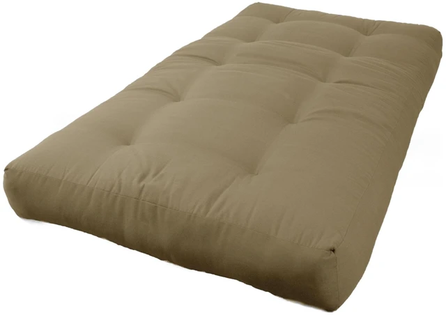 Main image of Blazing Needles Renewal 7" Twill Futon Mattress, Twin, Toffee