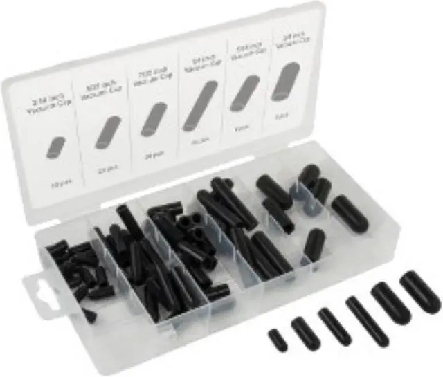 Main image of TITAN - 45253 80 PIECE SILICONE RUBBER VACUUM CAP ASSORTMENT IN CASE