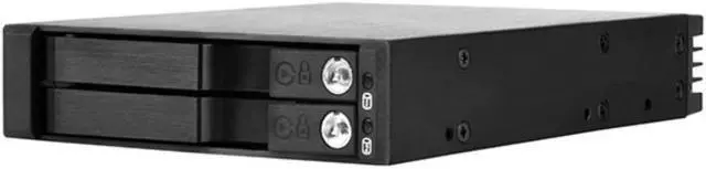 Alt view image 3 of 3 - 1x3.5" device bay to 2x2.5" SAS/SATA 6.0 Gbits trayless hot-swap cage (HDD thickness up to 9.5mm)