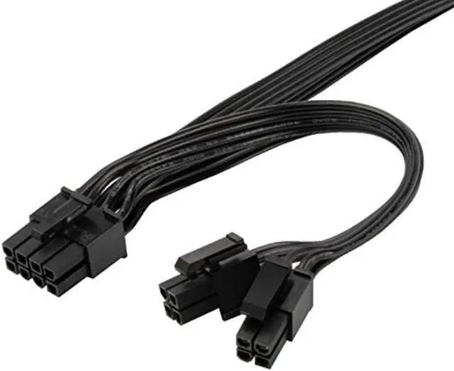 Alt view image 7 of 7 - PP13,EPS 8PIN TO EPS 8PIN+4PIN*2 CABLE-18AWG-BLACK-750mm & 150mm