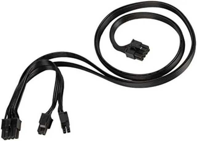Alt view image 6 of 7 - PP13,EPS 8PIN TO EPS 8PIN+4PIN*2 CABLE-18AWG-BLACK-750mm & 150mm