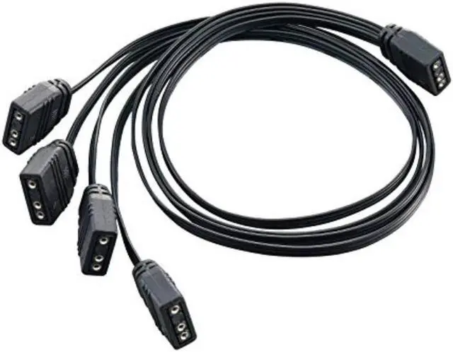 Alt view image 7 of 14 - 1 to 4 ARGB lighting splitter cable, all female connectors, 300mm length