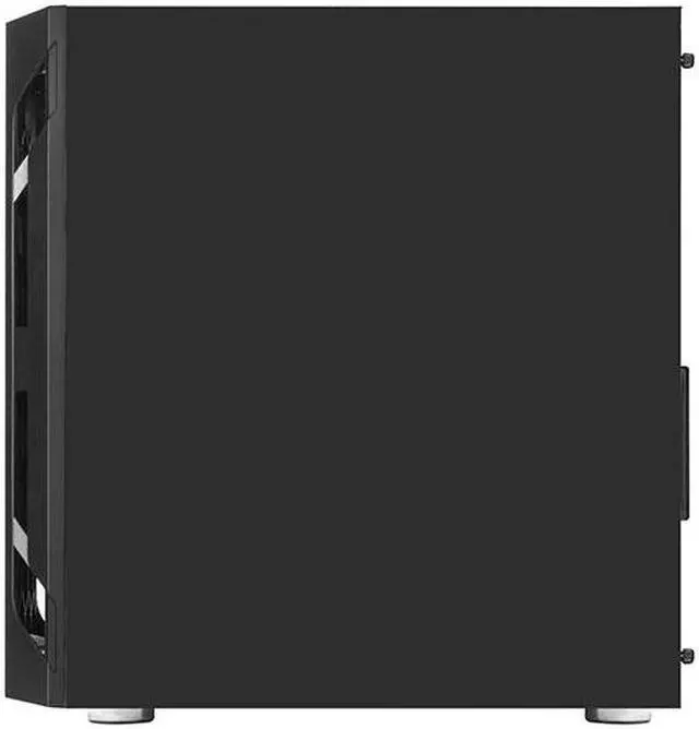 Alt view image 6 of 7 - silverstone fah1mb-pro tempered glass, 3 120mm argb fans, black, mid-tower micro-atx case with mini-dtx and mini-itx support (fara h1m pro)