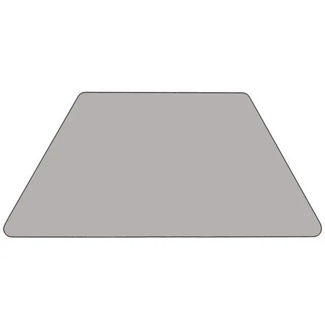 Alt view image 6 of 6 - Flash Furniture XU-A2448-TRAP-GY-H-P-GG Trapezoid Activity Table with High Pressure Grey Laminate Top/Height Adjustable Pre-School Legs