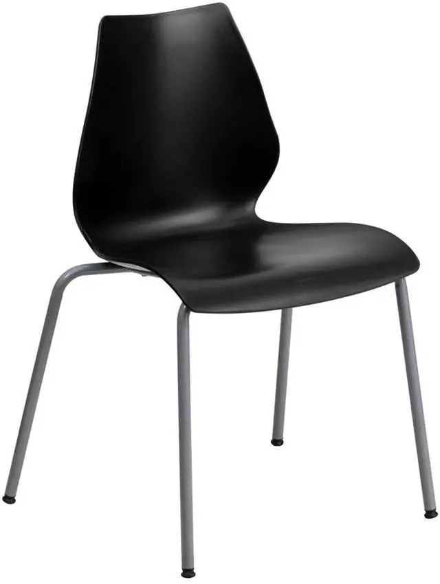 Alt view image 12 of 20 - black restaurant chair XU-DG-6Q2B-VRT-WALW-GG