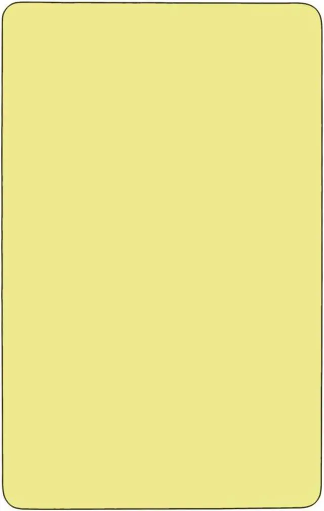 Alt view image 6 of 6 - Flash Furniture Mobile 30 by 48-Inch Rectangular Activity Table with Yellow Thermal Fused Laminate Top and Height Adjustable Pre-School Legs