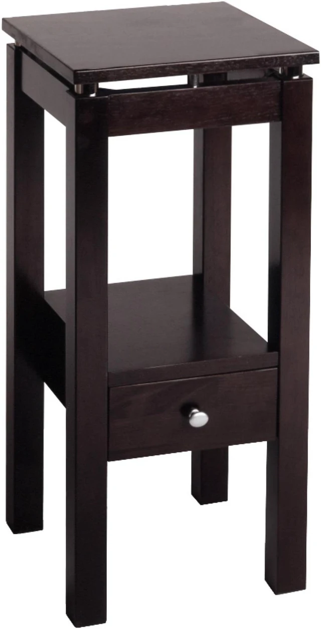 Alt view image 16 of 16 - Espresso Linea Phone Stand with Chrome Accent