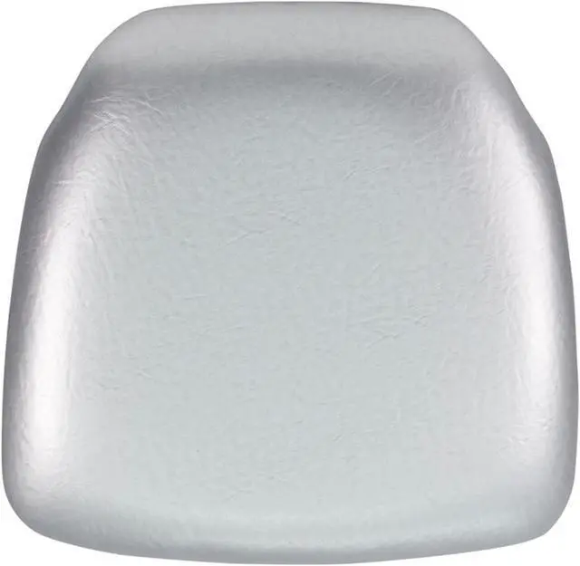 Alt view image 11 of 17 - Hard Silver Vinyl Chiavari Chair Cushion