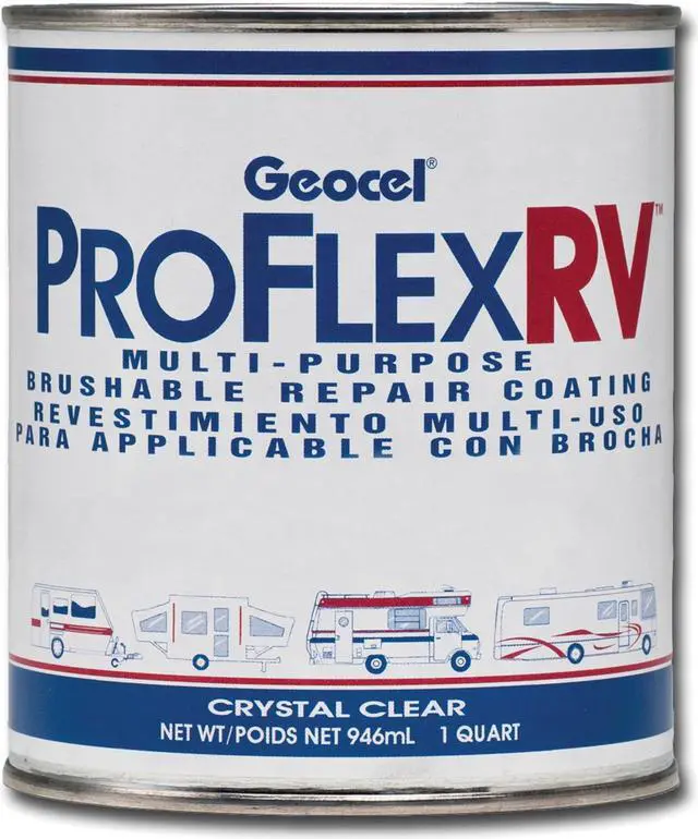 Main image of Geocel GC23200 Pro Flex RV Multi-Purpose Brushable Repair Coating - Clear, 1 Quart