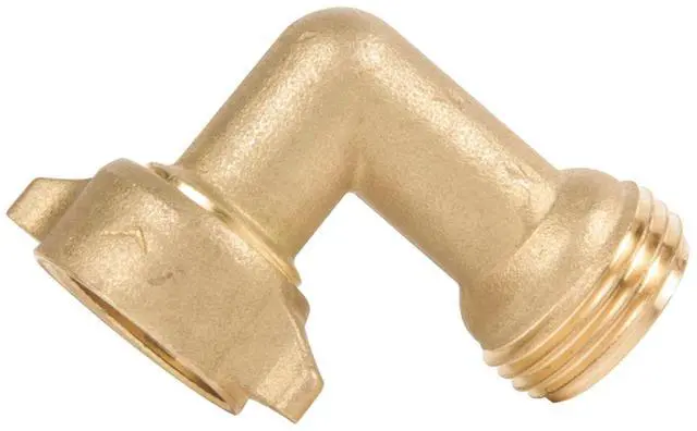 Alt view image 2 of 6 - Camco (22505) 90 Degree Hose Elbow- Eliminates Stress and Strain On RV Water Intake Hose Fittings, Solid Brass