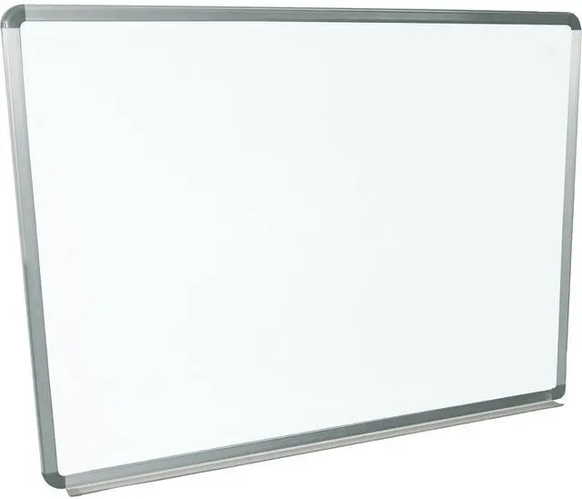 Alt view image 13 of 14 - Luxor WB4836W Wall-Mounted Magnetic Whiteboard - 48" x 36" - White Surface, Silver Aluminum Frame