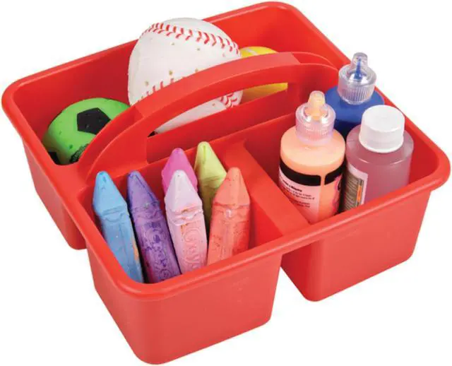 Alt view image 4 of 9 - Deflecto Antimicrobial Creativity Storage Caddy Red 39505RED