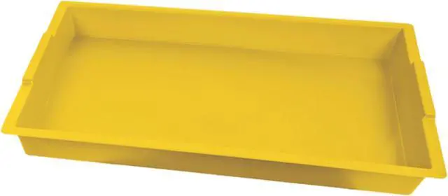 Main image of Deflecto 39507YEL Little Artist Antimicrobial Kids Finger Paint Tray (Yellow)