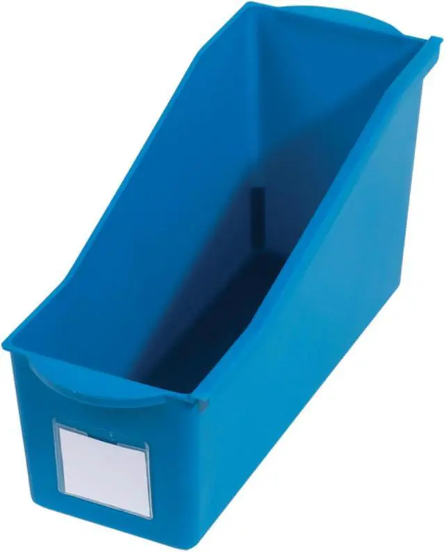 Alt view image 5 of 5 - Deflecto Antimicrobial Book Bin 14.2 x 5.34 x 7.35 Red 39508RED