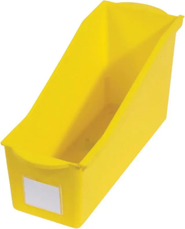Main image of Deflecto 39508YEL Antimicrobial Kids Book Bin (Yellow)