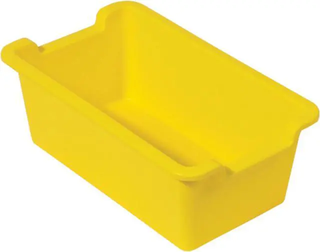 Main image of Deflecto 39510YEL Antimicrobial Kids Rectangular Storage Bin (Yellow)