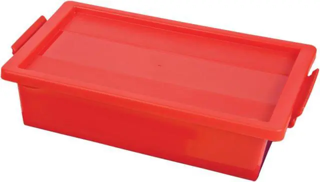 Alt view image 4 of 4 - Deflecto Little Artist Antimicrobial 2.5 Qt Tote Red 39513RED