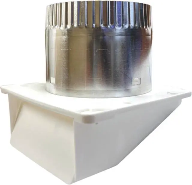 Main image of Lambro 143WTP 4-In. White Plastic Under Eave Vent with Weather Damper and Tail Pipe