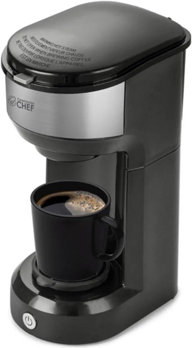 Alt view image 2 of 3 - commercial chef coffee machine, single serve coffee maker, portable coffee maker single serve with 13 ounce water tank & one touch button for coffee brewing