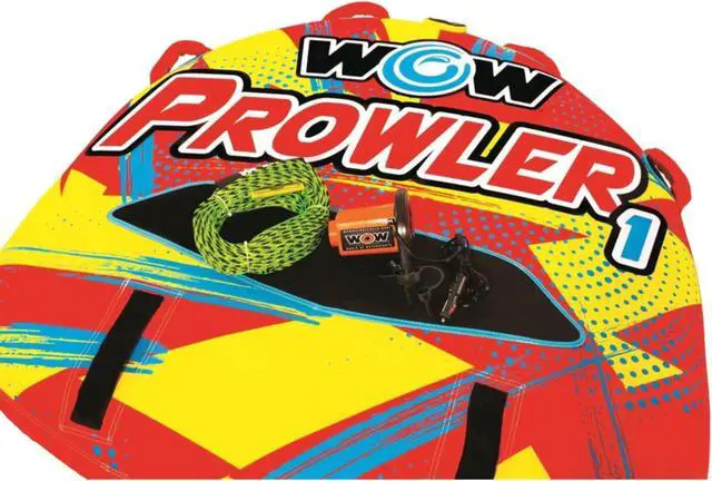 Main image of WOW 22-WTO-3990-X Prowler 1 Person Towable Starter Kit with Pump and Tow Rope