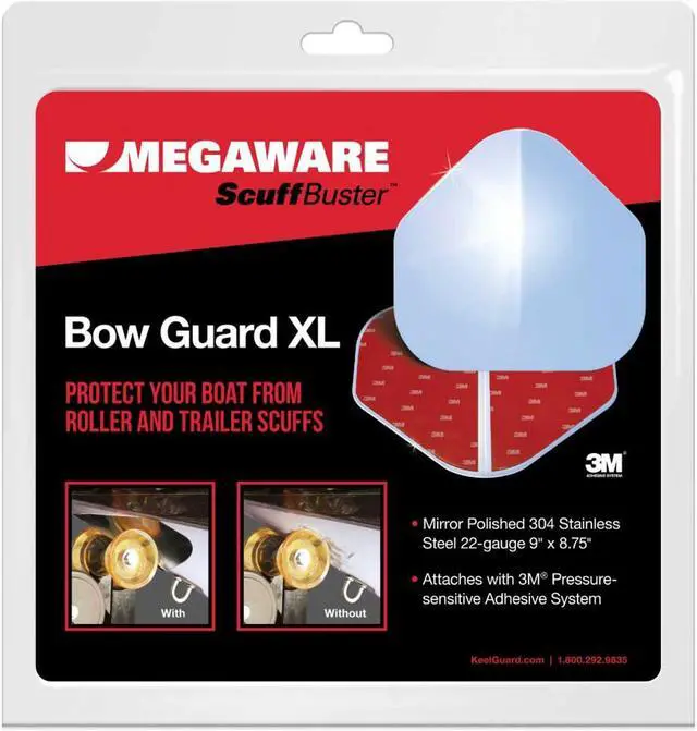 Alt view image 7 of 7 - Megaware ScuffBuster™ Standard - 5.75" x 4.5" - Solid Bowguard - 22G - Stainless Steel