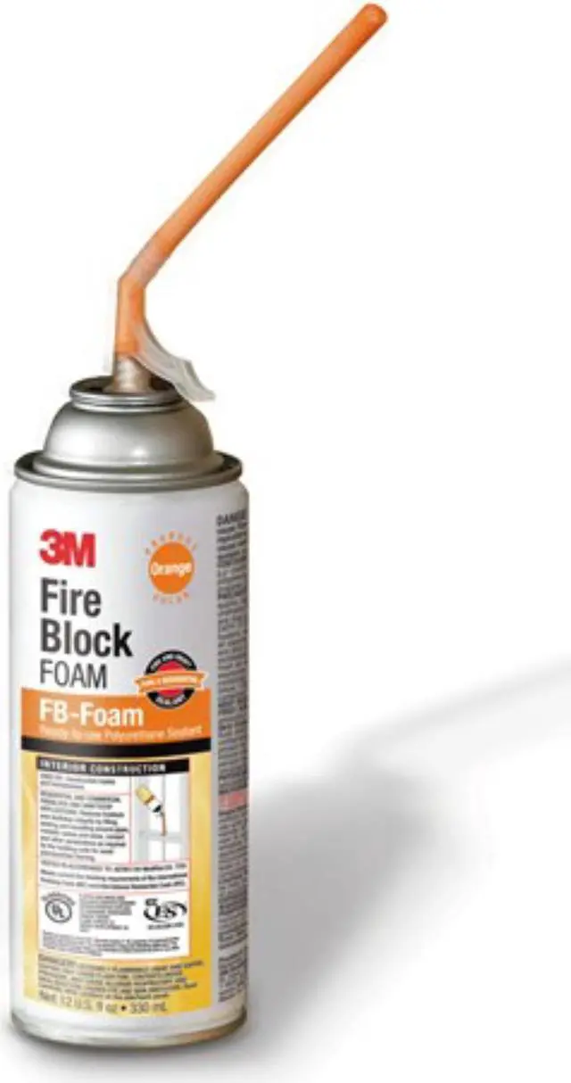 Alt view image 8 of 9 - Fire Block Sealant, 12 oz., Orange, Aerosol