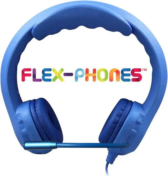 Main image of Kids Blue Flex-Phone USB Headset with Gooseneck Microphone