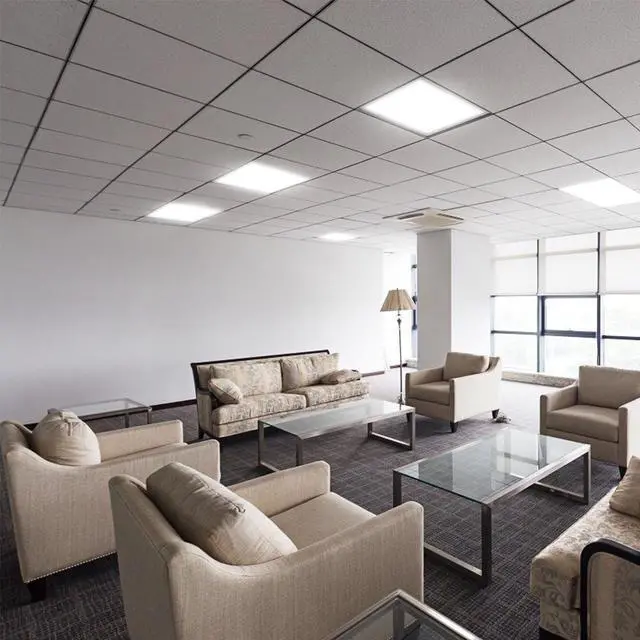 Alt view image 6 of 6 - 48W 22FT LED Panel Light 3200LM 7500K Ceiling Lighting 150W Equivalent LED Troffer Recessed Edge-Lit