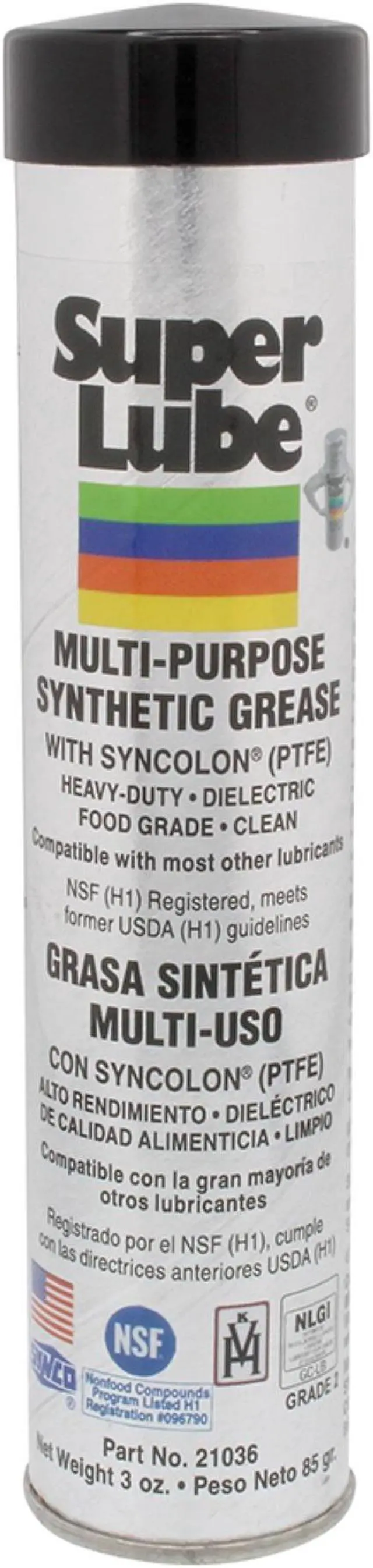 Alt view image 6 of 11 - Synthetic Multi-Purpose Grease, 3 Oz., Super Lube® SUPER LUBE 21036
