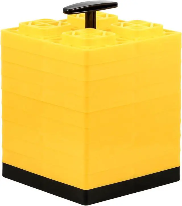 Alt view image 2 of 2 - Camco FasTen Leveling Blocks w/T-Handle - 2x2 - Yellow *10-Pack