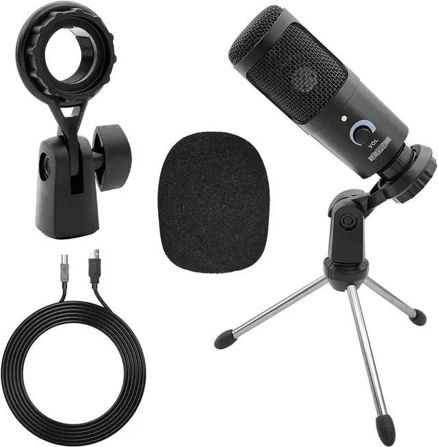 Alt view image 8 of 8 - 5 Core Professional Studio Recording Kit Podcast Equipment Bundle Includes Recording Microphone RM BLK TRI