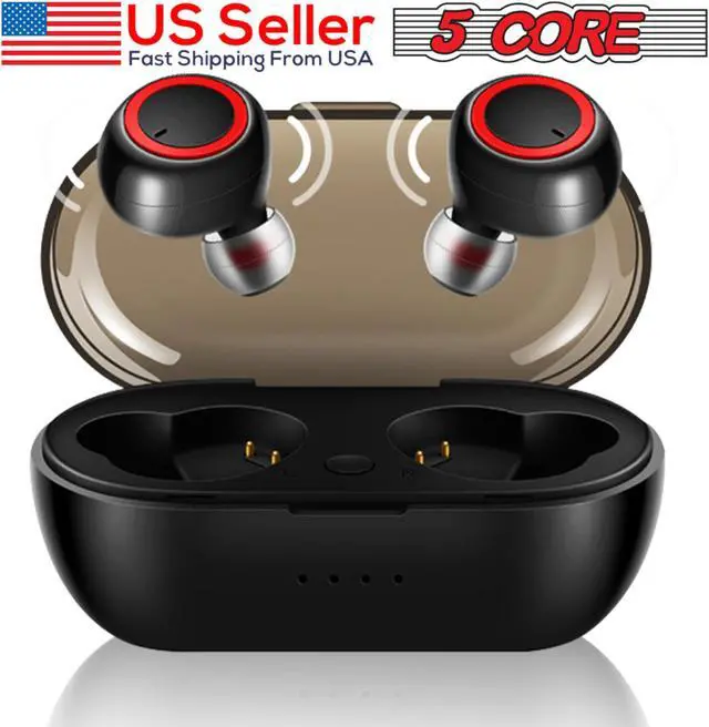 Alt view image 16 of 17 - 5 Core Wireless Ear Buds  Mini Bluetooth Noise Cancelling Earbud Headphones 32 Hours Playtime IPX8