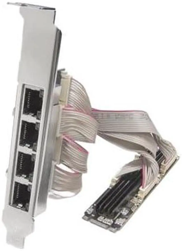 Alt view image 7 of 7 - 4 Ports Gigabit M.2 M+B Key Ethernet Card