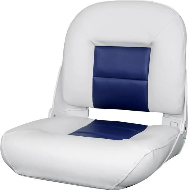 Alt view image 4 of 4 - Tempress 54678 Navistyle Low-Back Boat Seat - White/Blue