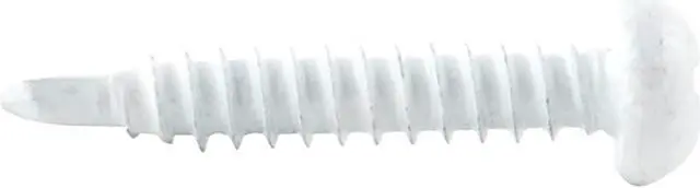 Alt view image 2 of 2 - AP Products 012-PTK500W 8X1-1/2 White #8 Self-Tapping Pan Head Tri-Screws - 1.5", 500 Pack